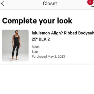 lululemon athletica ribbed Black Jumpsuit 25”